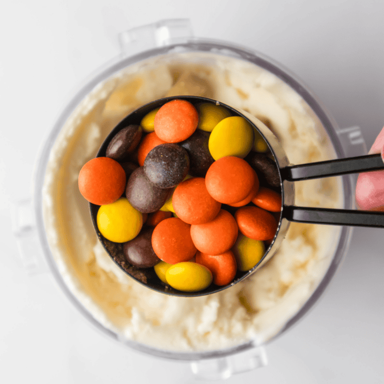 Smooth scoopable chocolate ice cream in a Ninja Creami pint container