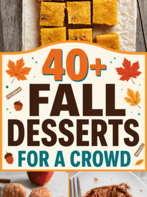 easy pumpkin desserts, apple treats, cookies, bars, cakes, cupcakes, and festive sweets that are perfect to build your fall dessert board. Fall Desserts, Fall Desserts for a Crowd