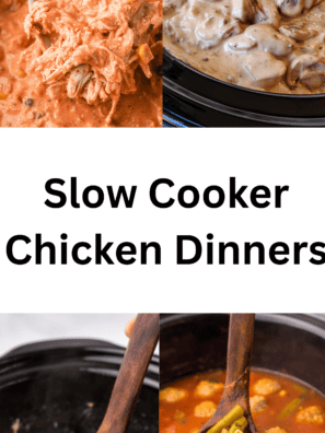 12 Lazy Crockpot Chicken Dinners with Barely Any Prep
