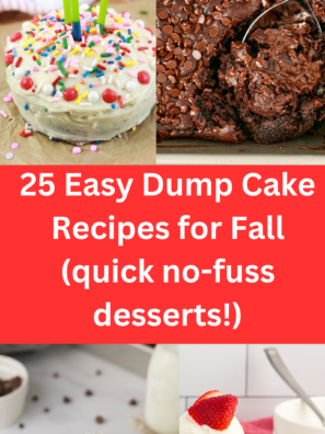 25 Easy Dump Cake and Cake Recipes