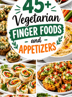 45+ Vegetarian finger foods and appetizers