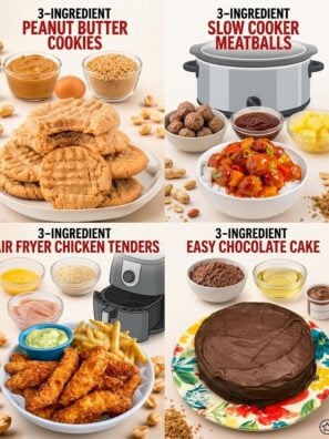 3-Ingredient Recipes: Easy Dinners, Snacks, Sauces & Desserts That Actually Deliver