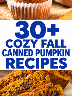 30+ Cozy Fall Canned Pumpkin Recipes (Cheap Fall Baking Ideas & Easy Autumn Meals!)