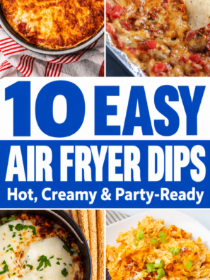 10 Easy Air Fryer Dips (Hot, Creamy & Party-Ready)