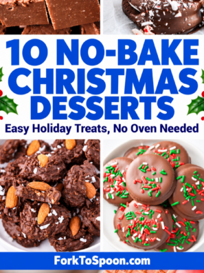 0 No-Bake Christmas Desserts (Easy Holiday Treats, No Oven Needed)