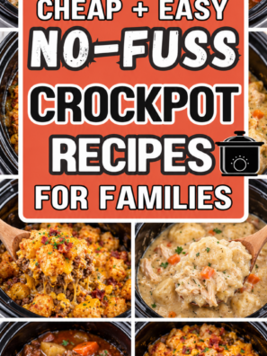 24+ Cheap and easy no-fuss crockpot recipes for families