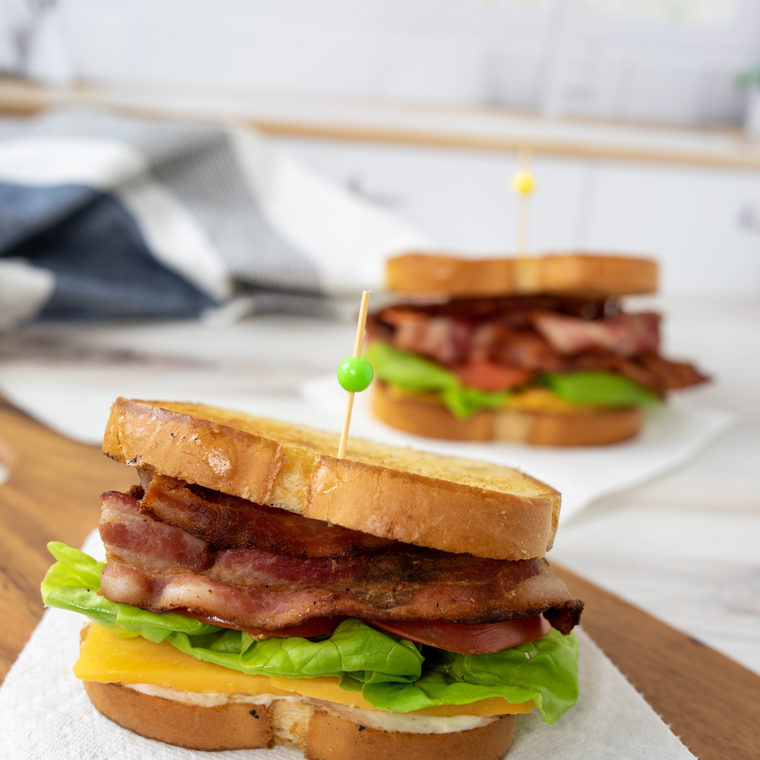Bob Evans candied bacon recipe copycat, sweet and smoky brown sugar bacon on a plate